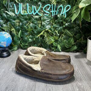 UGG Men's Shoes ASCOT LEATHER Casual Comfort Slipper SZ 10 US